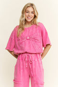 Hot Pink Ribbon Bow Shirt
