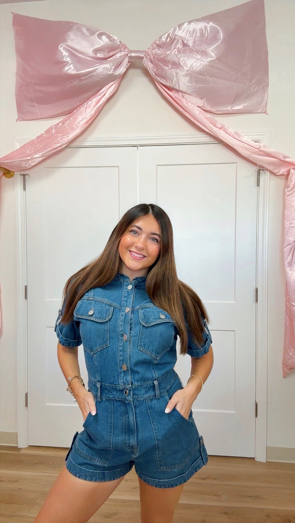 Denim Romper