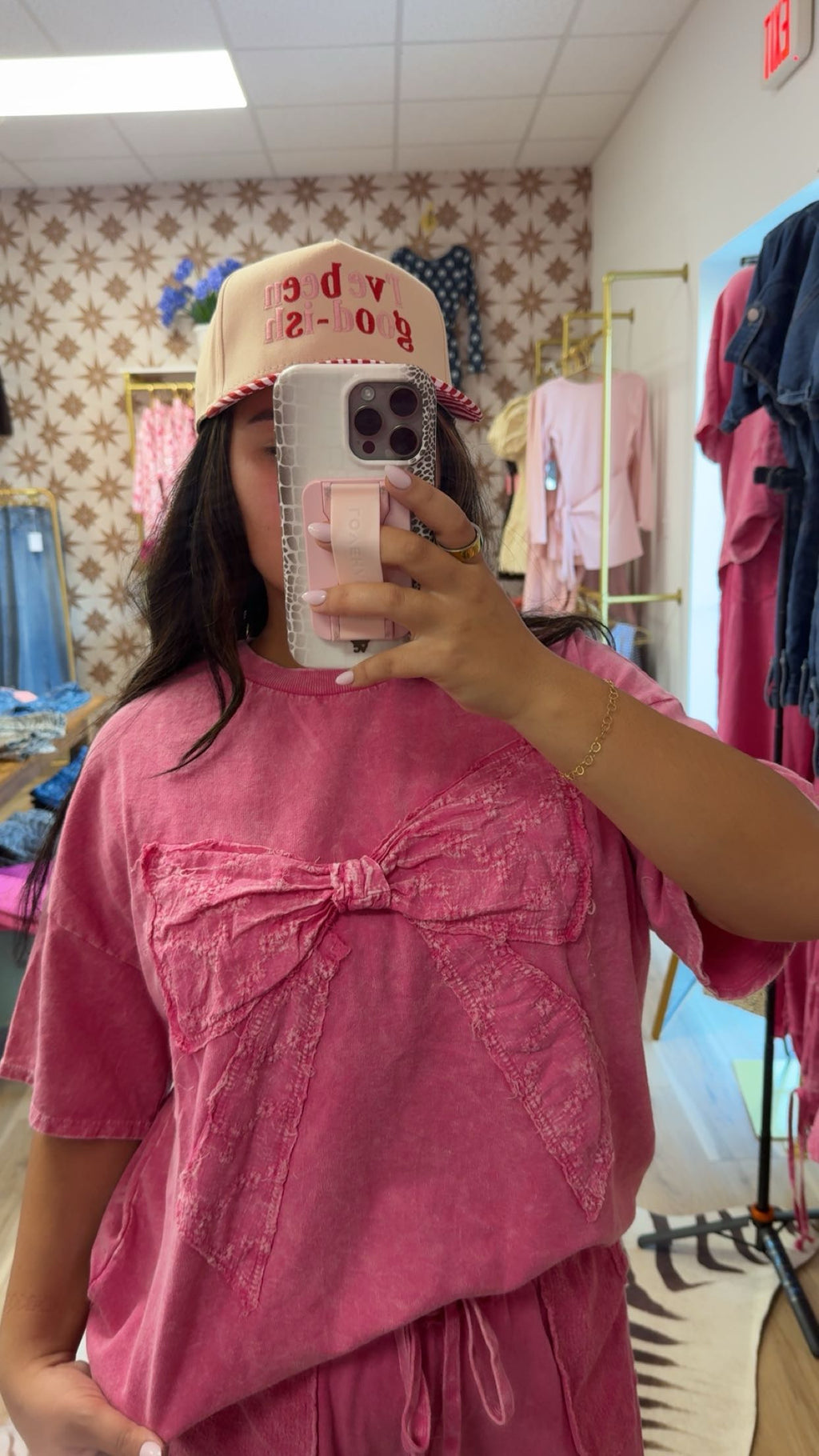 Hot Pink Ribbon Bow Shirt