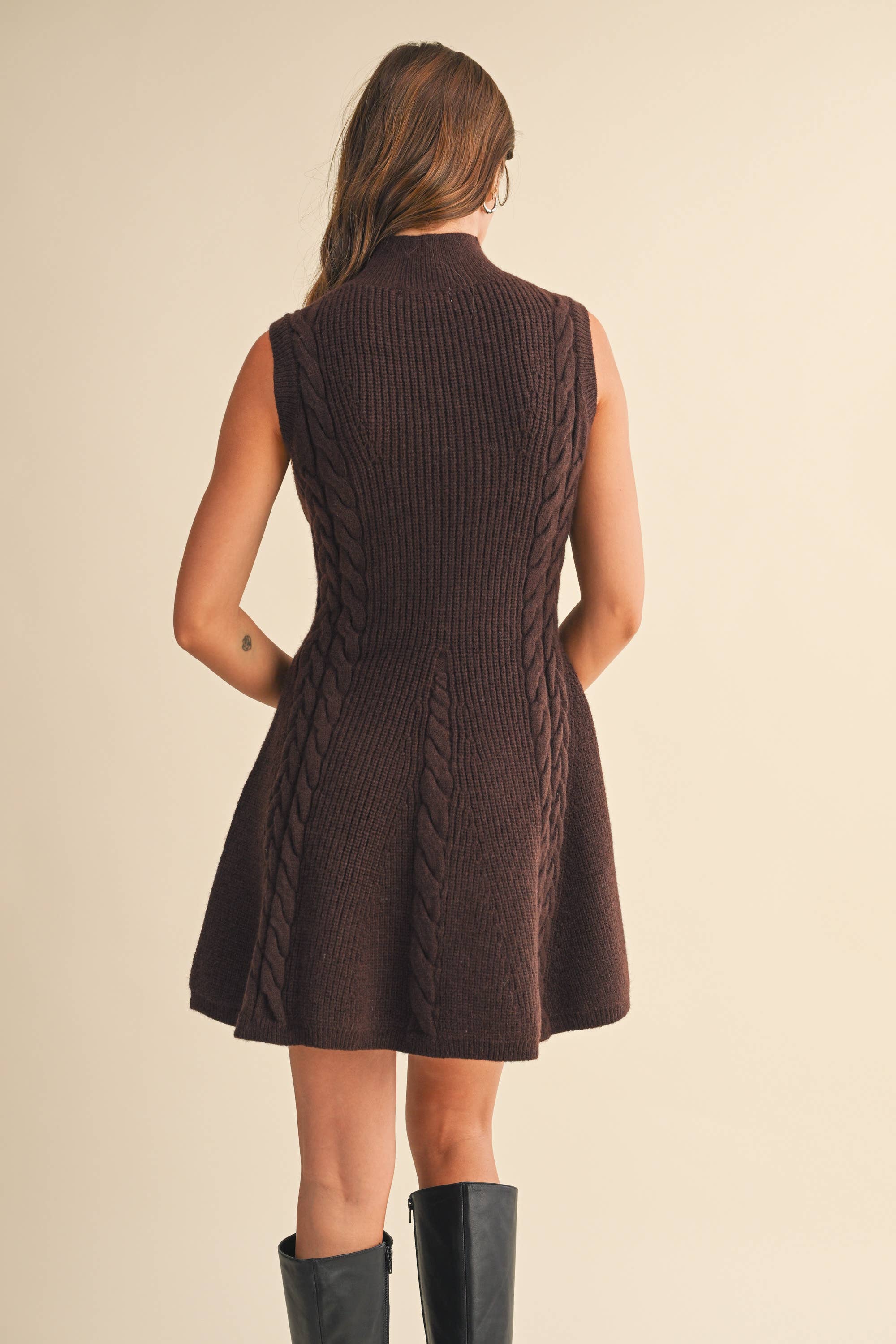 Brown Knit Dress