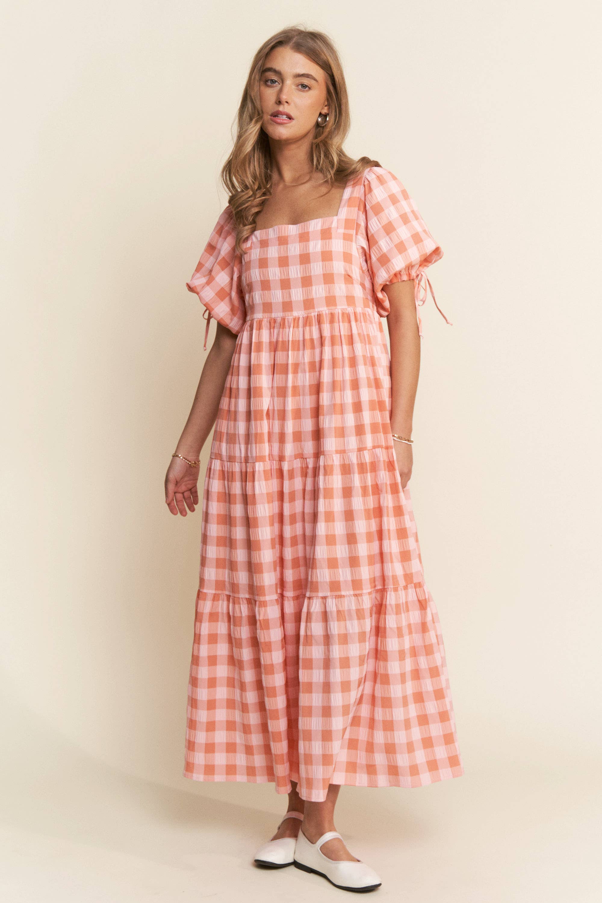 Gingham Maxi Dress