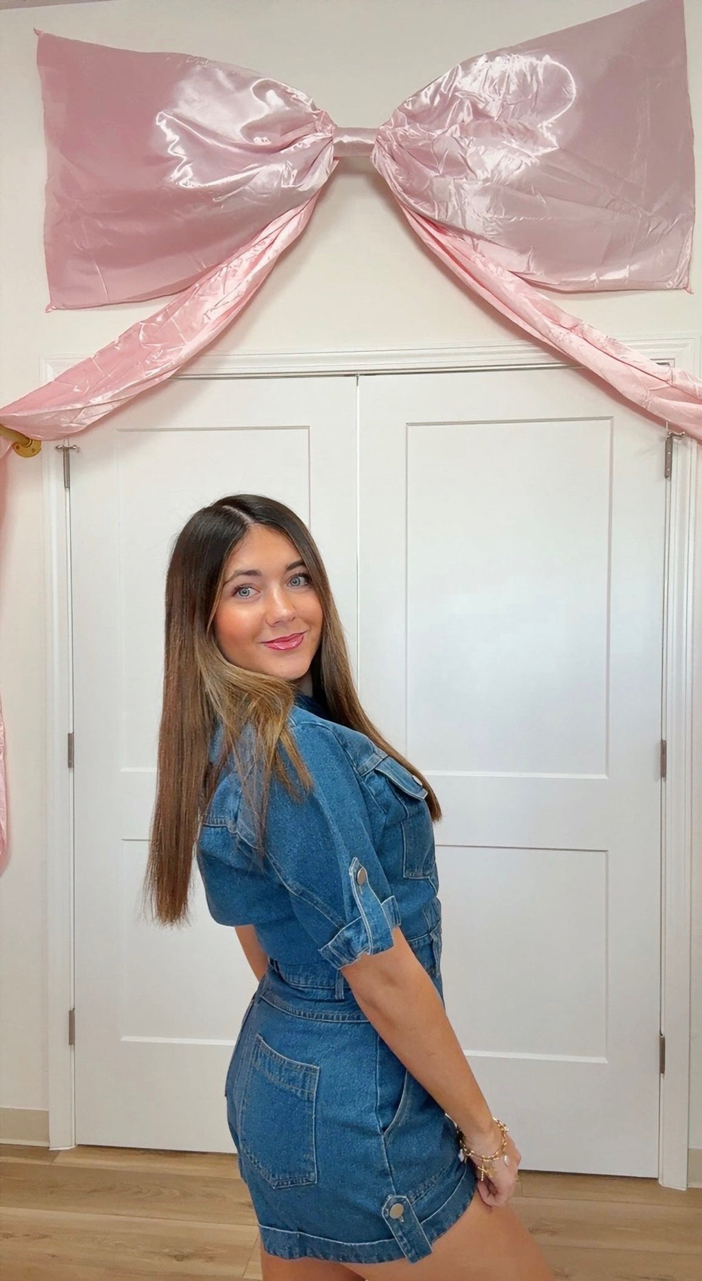 Denim Romper