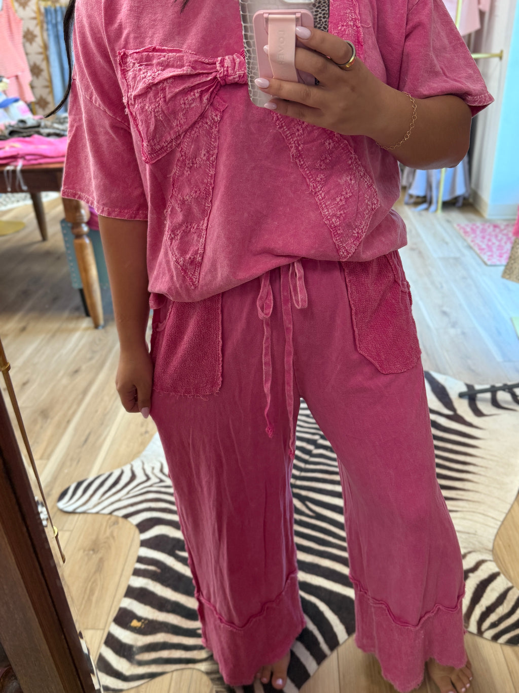 Hot Pink Ribbon Bow Shirt