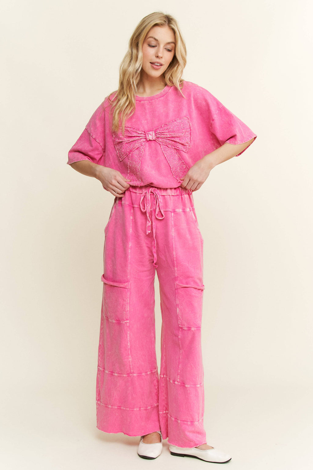 Hot Pink Ribbon Bow Shirt