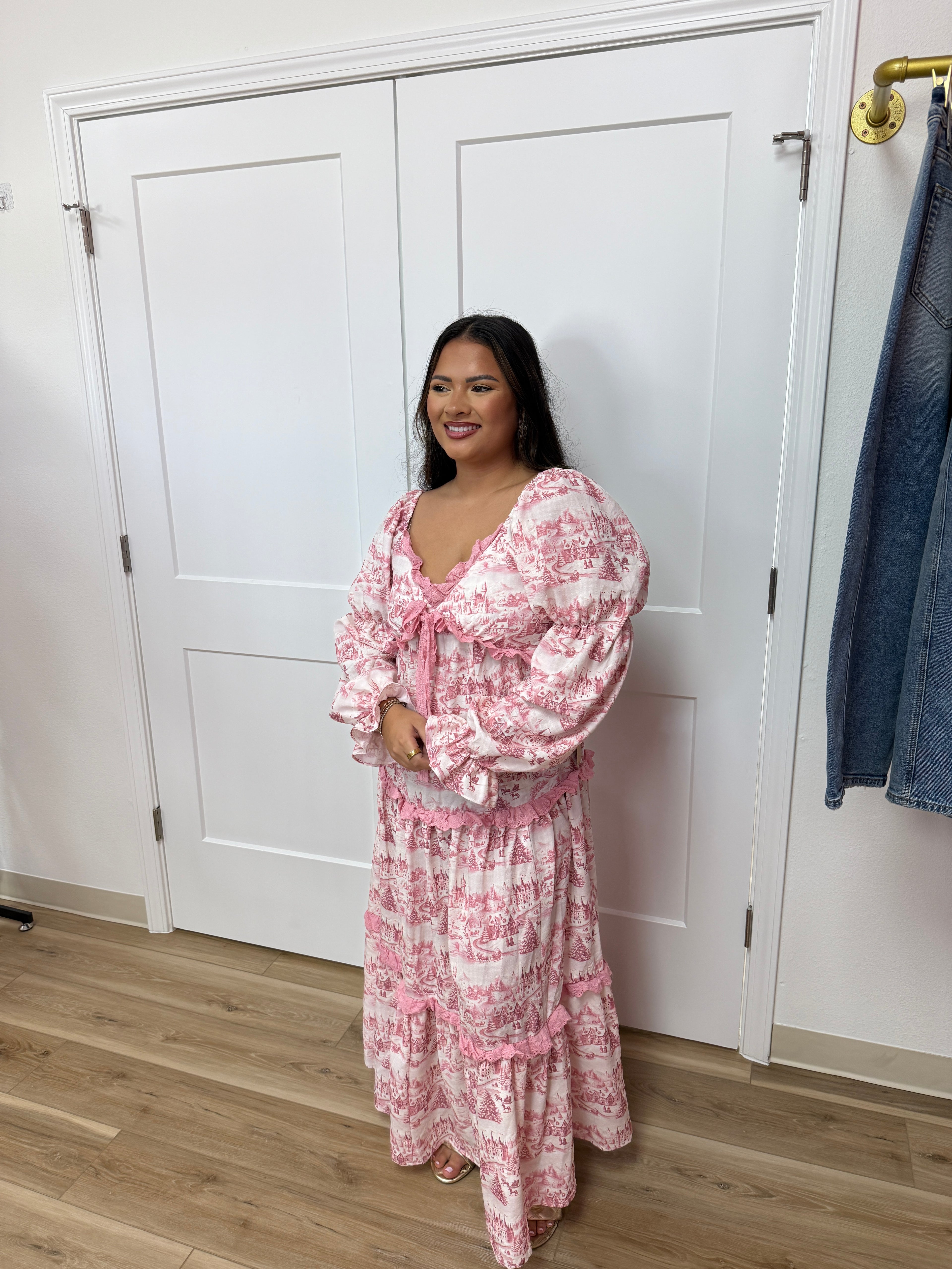 Pink cottage dress