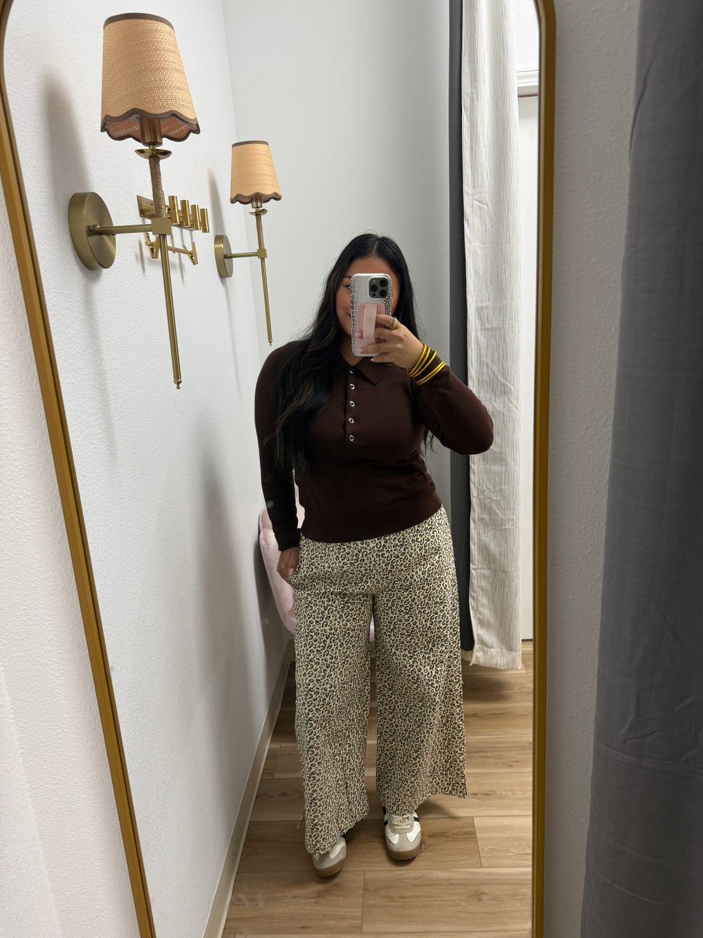 Espresso Collar Top