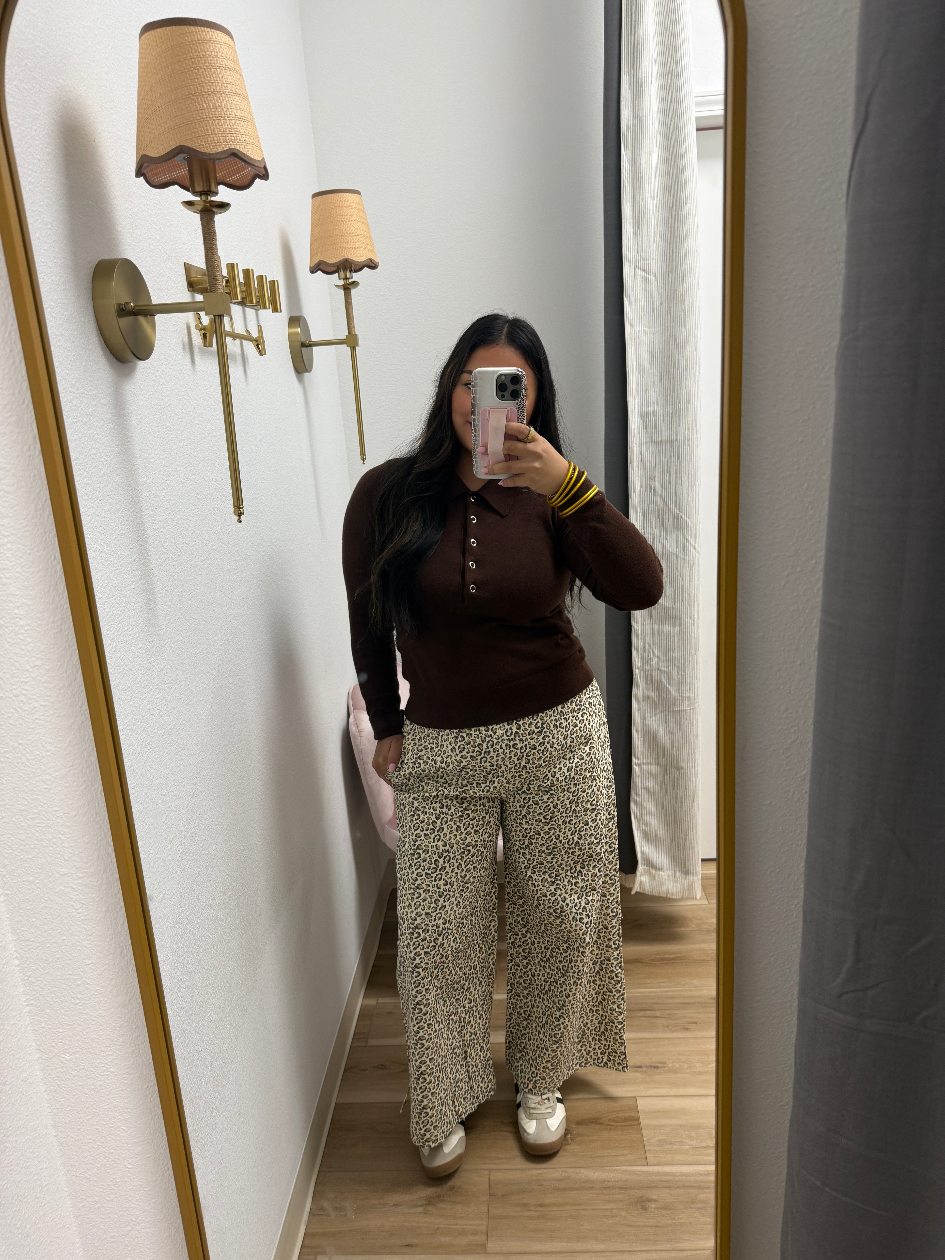 Espresso Collar Top