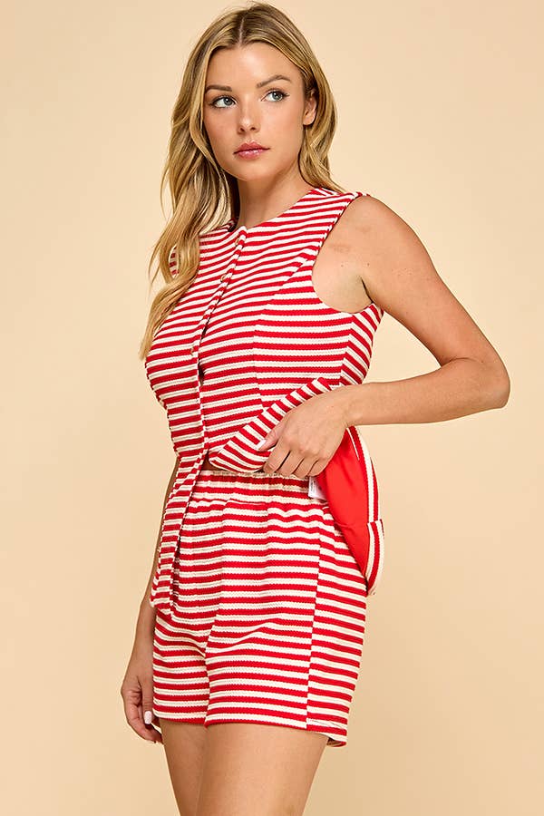 Red Striped Set