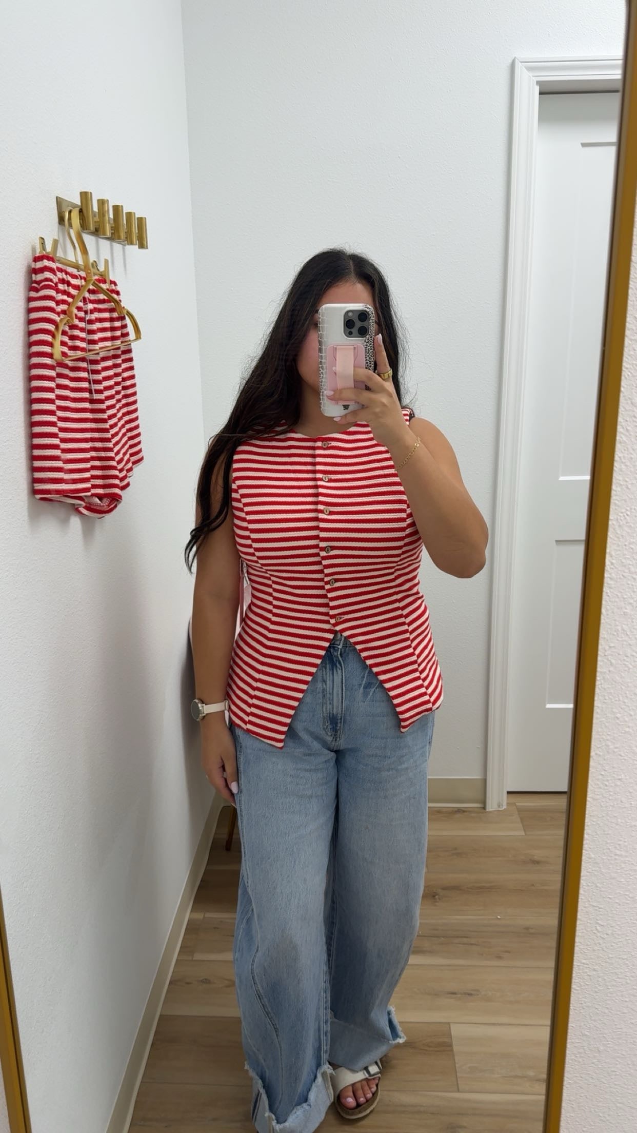 Red Striped Set