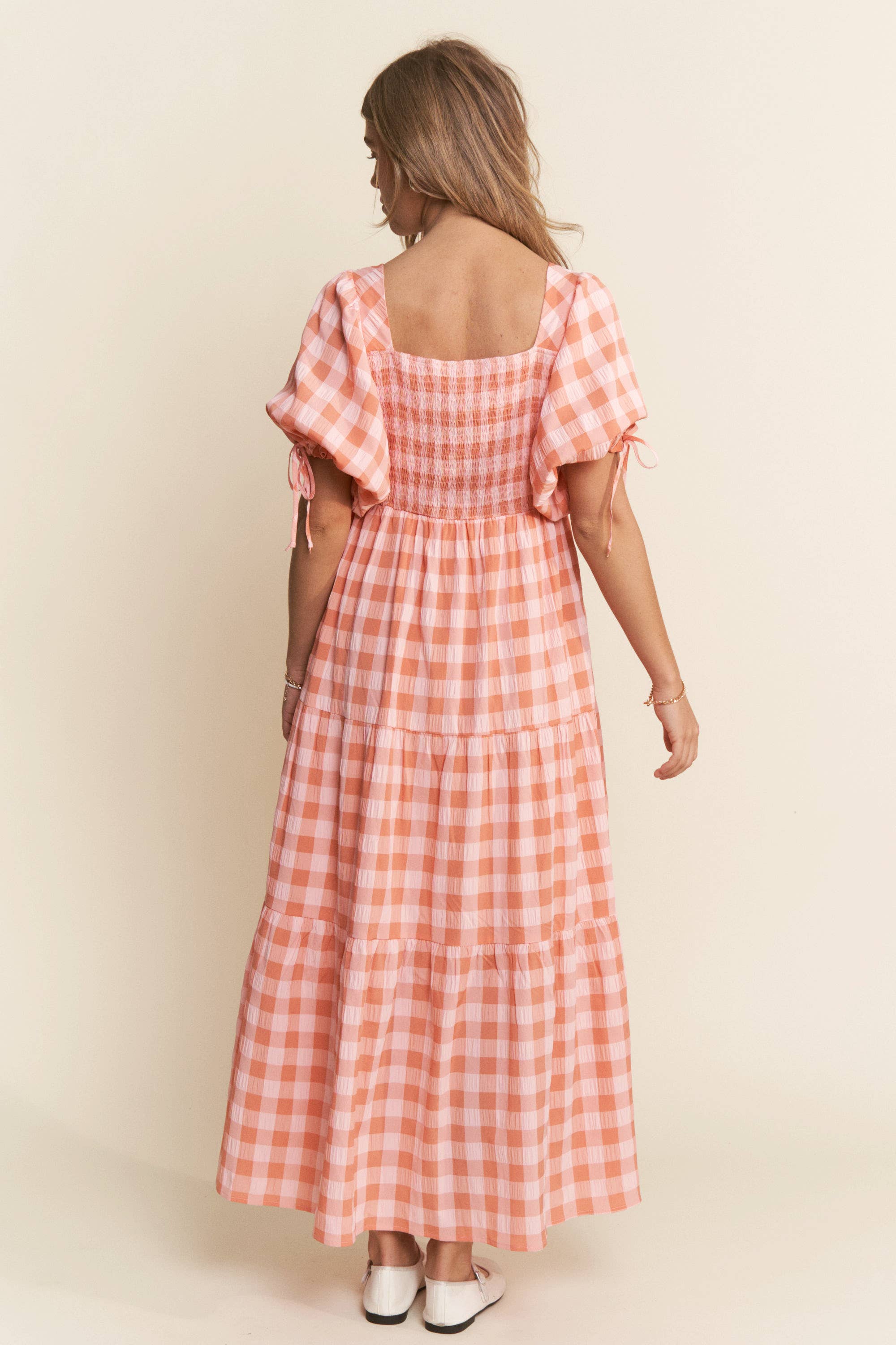 Gingham Maxi Dress