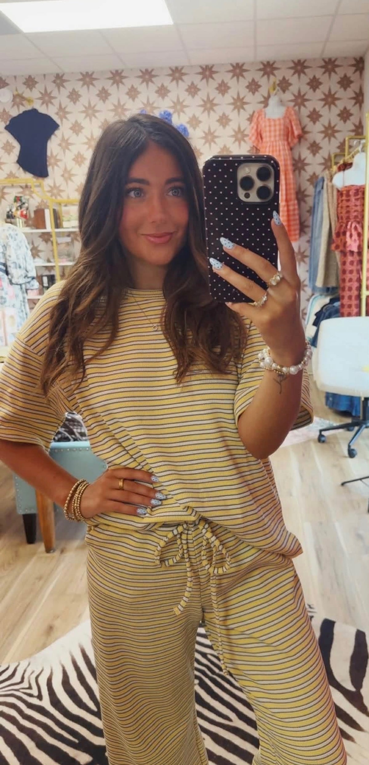 Sunshine striped set