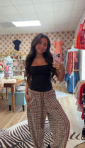 Cozy check pants