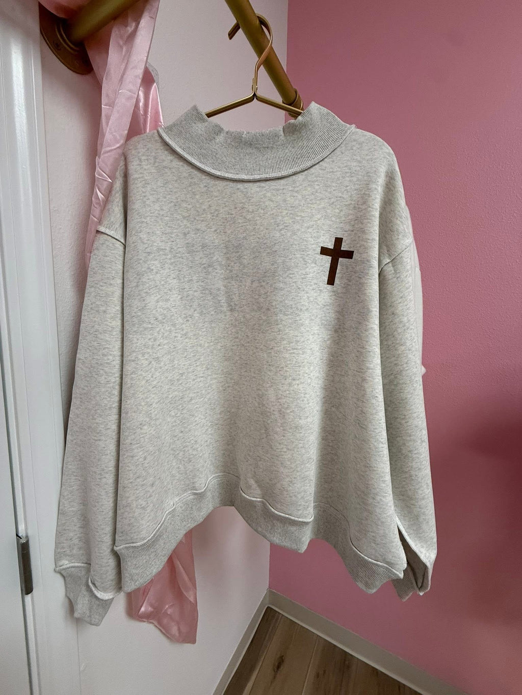 Jesus Saves Reversible Mock Neck