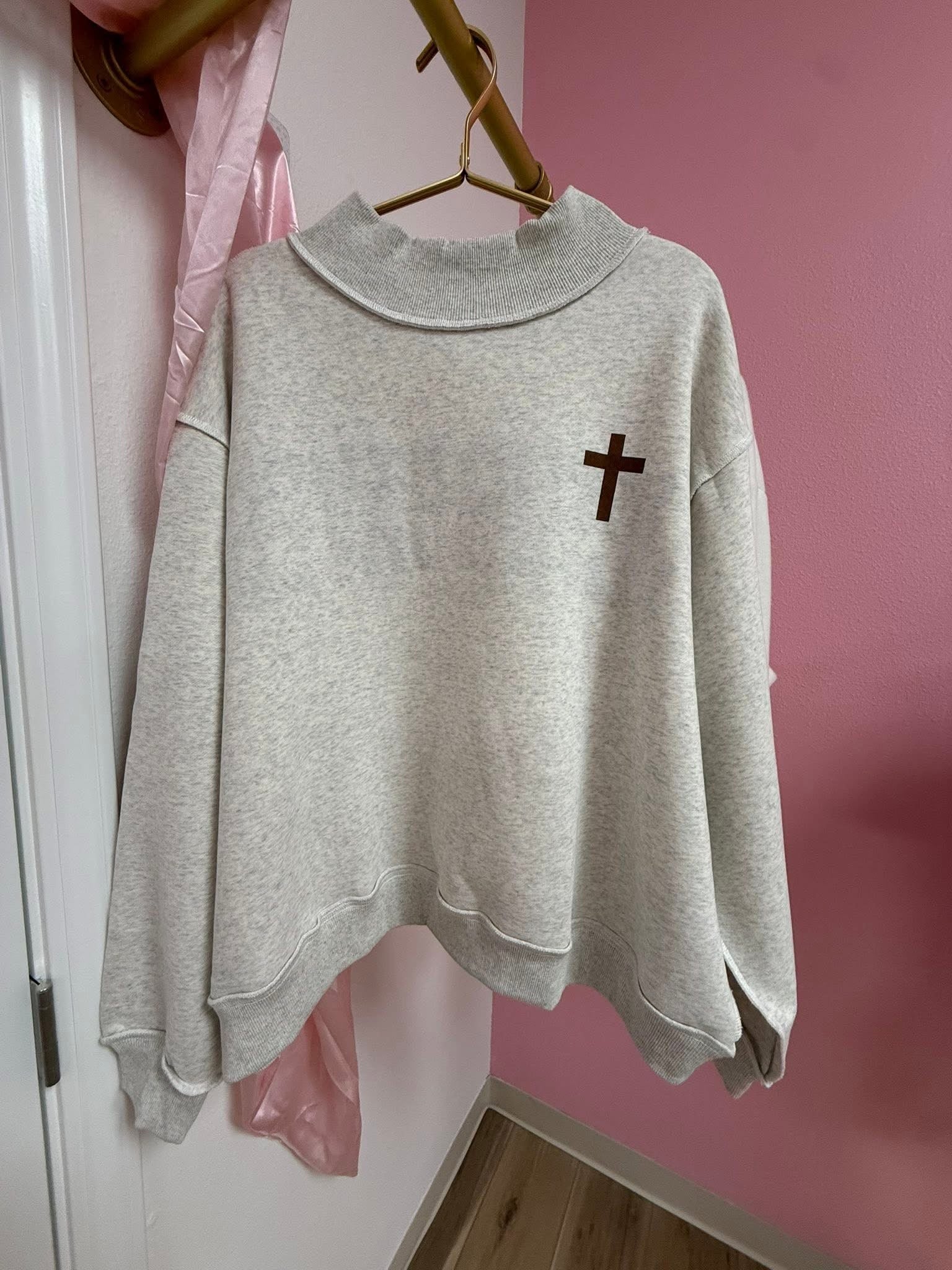 Jesus Saves Reversible Mock Neck
