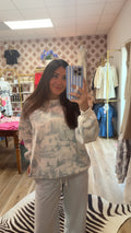 Blue village sweater