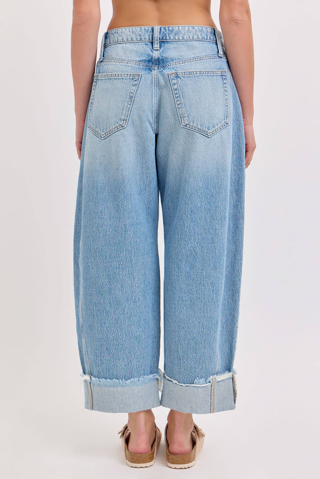 Light Wash Barrel Jeans