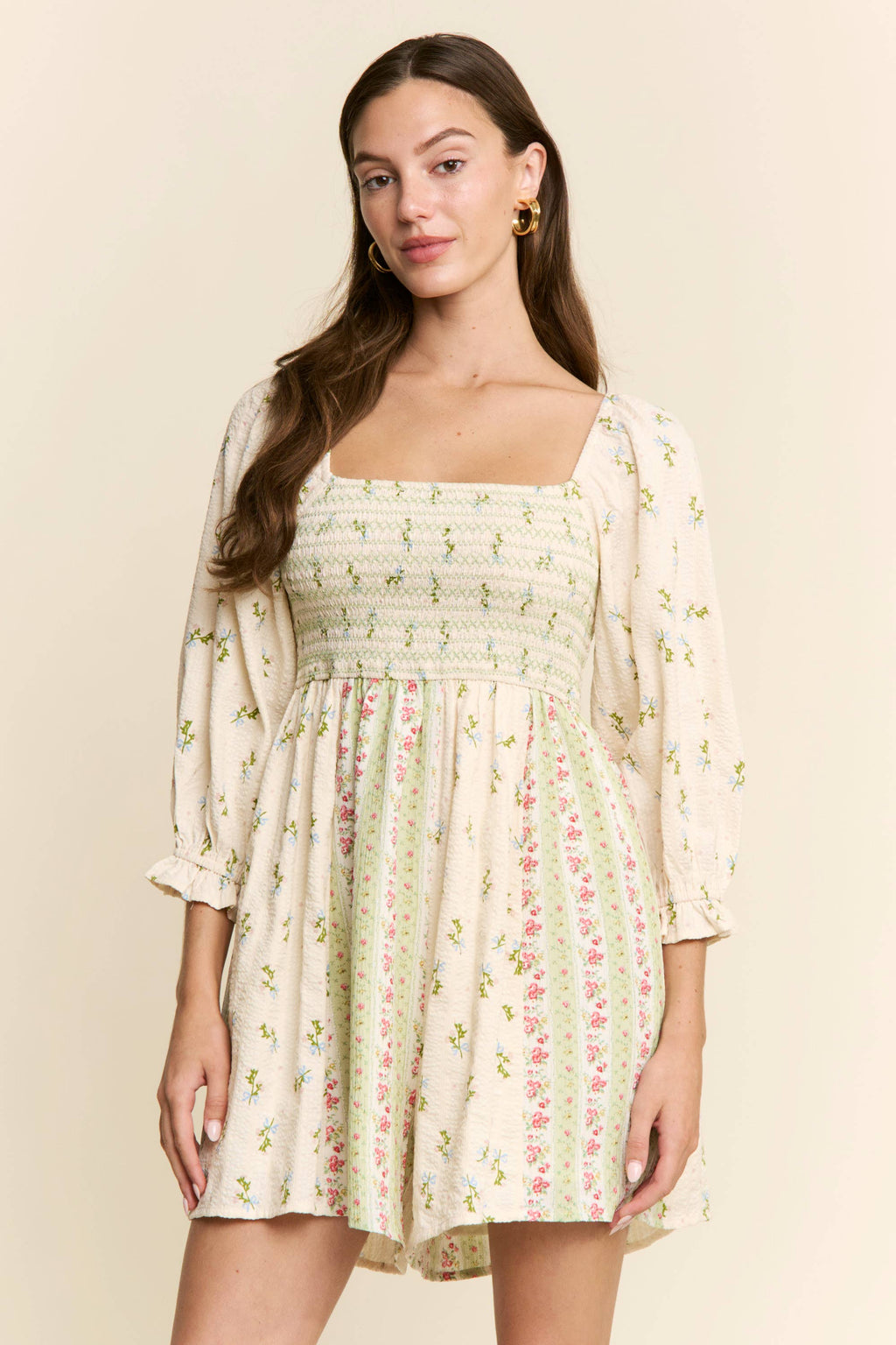 Floral print romper