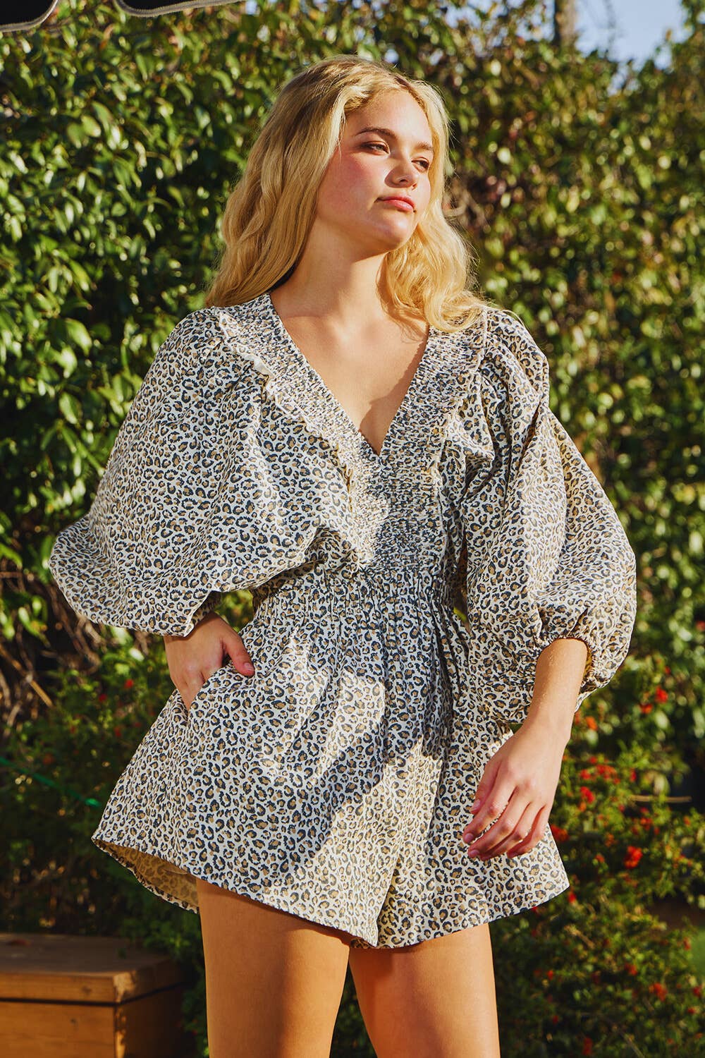 Leopard Romper
